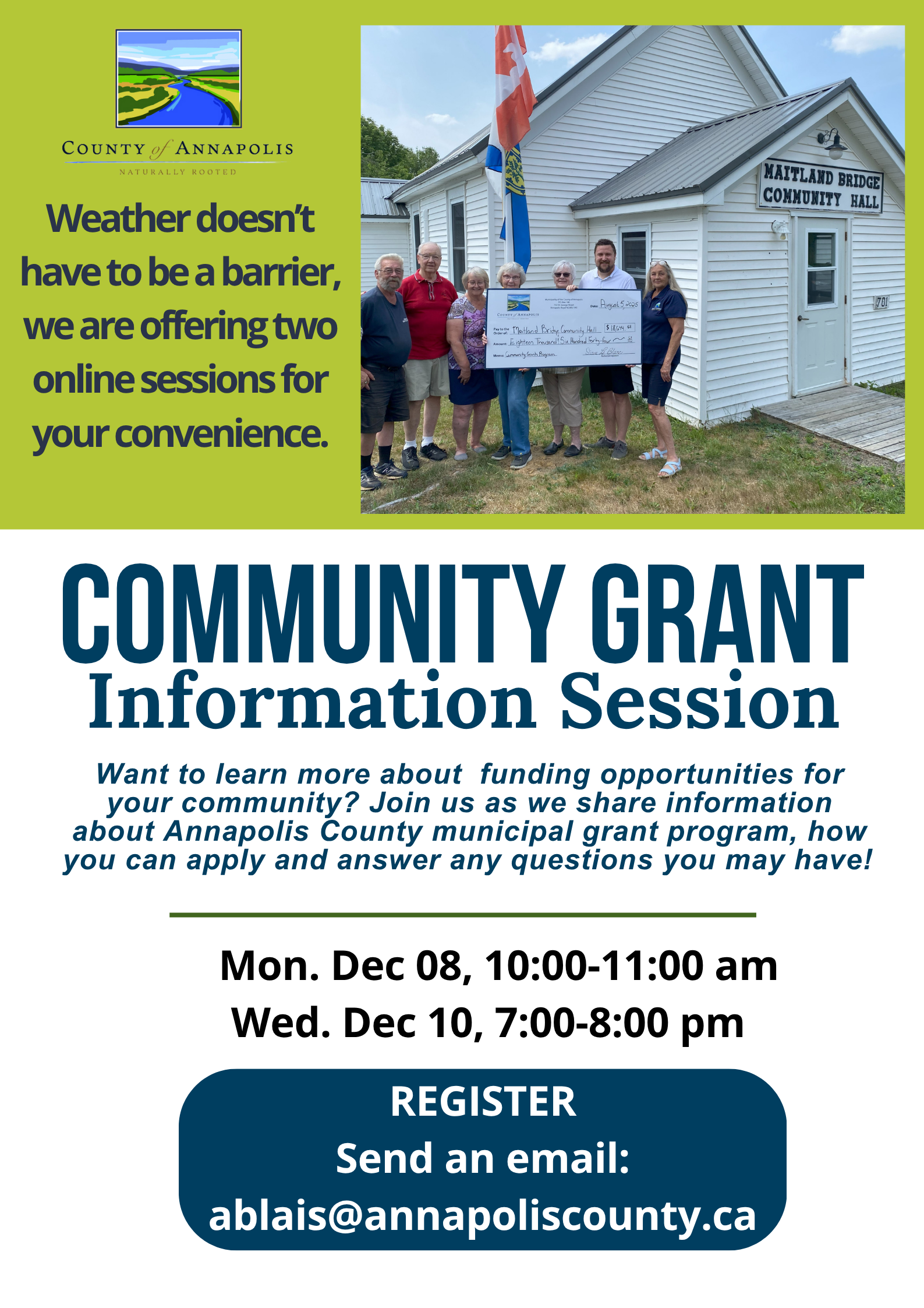 Virtual Community Grants Info Session