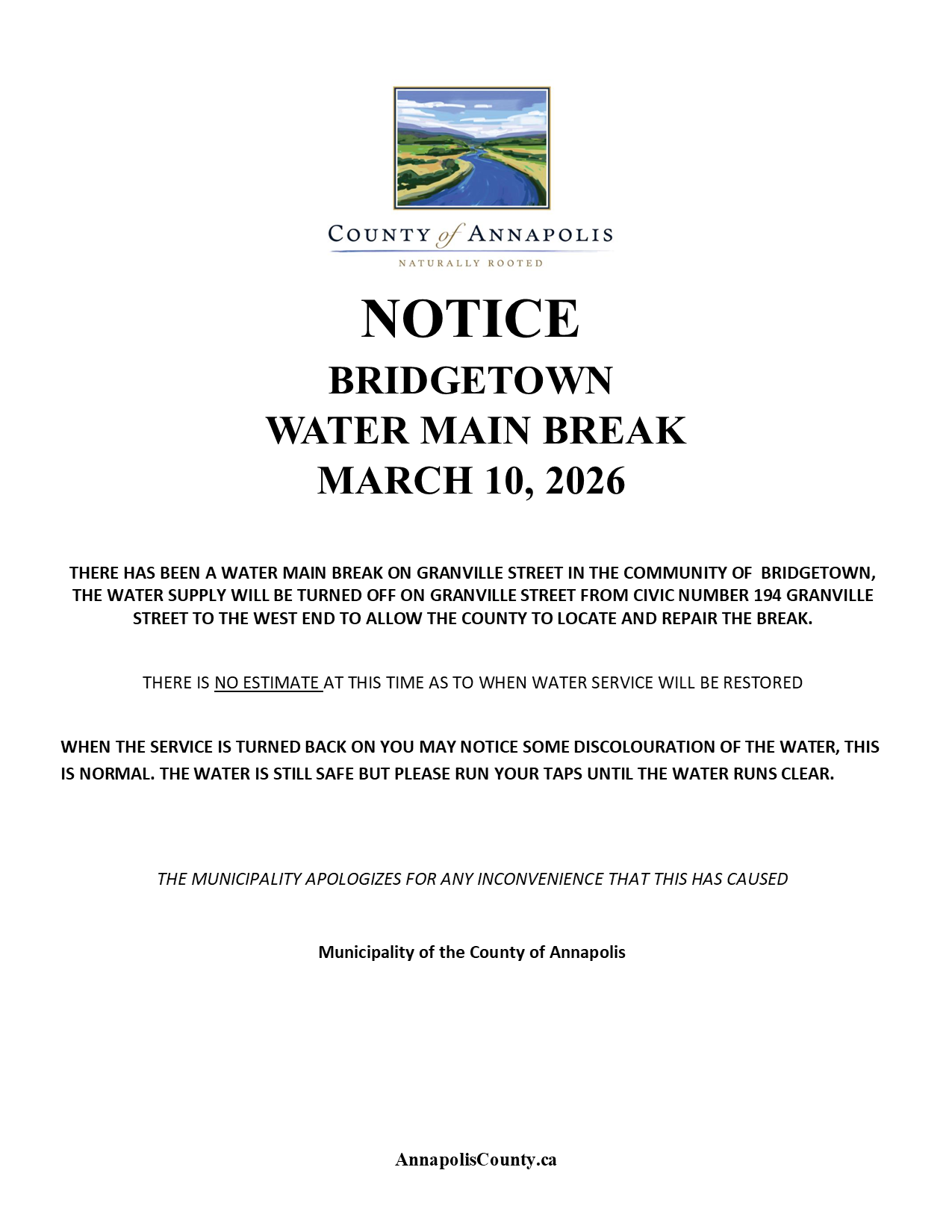 Bridgetown water break MAR 10 26