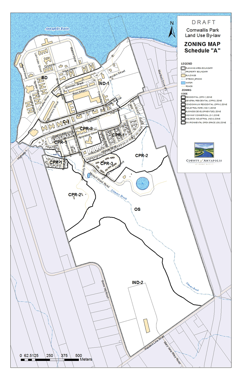 CORNWALLIS PARK ZONING MAP OCT 2013