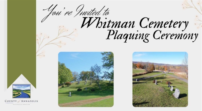 Whitman Cemetery Heritage Plaquing Ceremony
